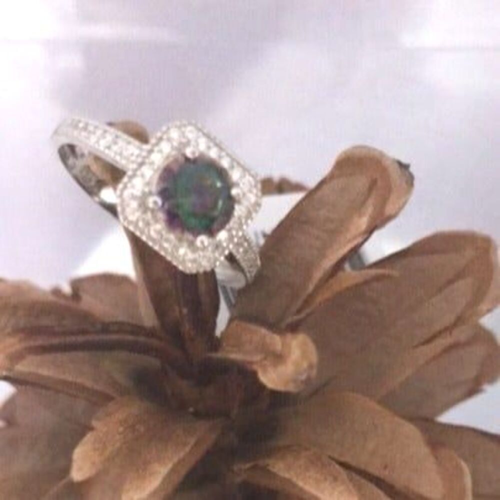 Beautiful Mystic Topaz Ring - Size 7